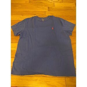 Polo Ralph Lauren Men's blue cotton short sleeve embroidered logo t-shirt sz Lrg